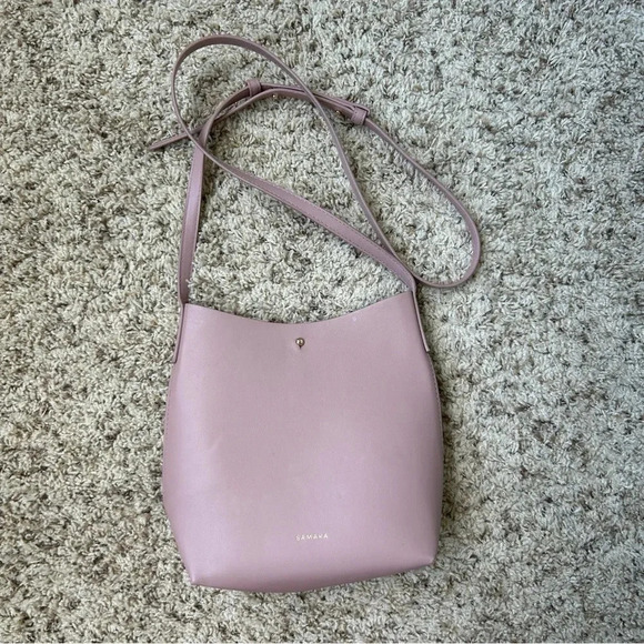 Anthropologie SAMARA Medium Shoulder Bag Peony Vegan Leather - Picture 2 of 6